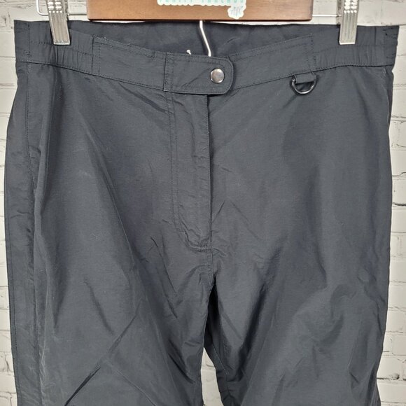 Obermeyer Black Adjustable Waist Zip Pocket Snow Ski Pants Size 10 (31x30) - Picture 5 of 16